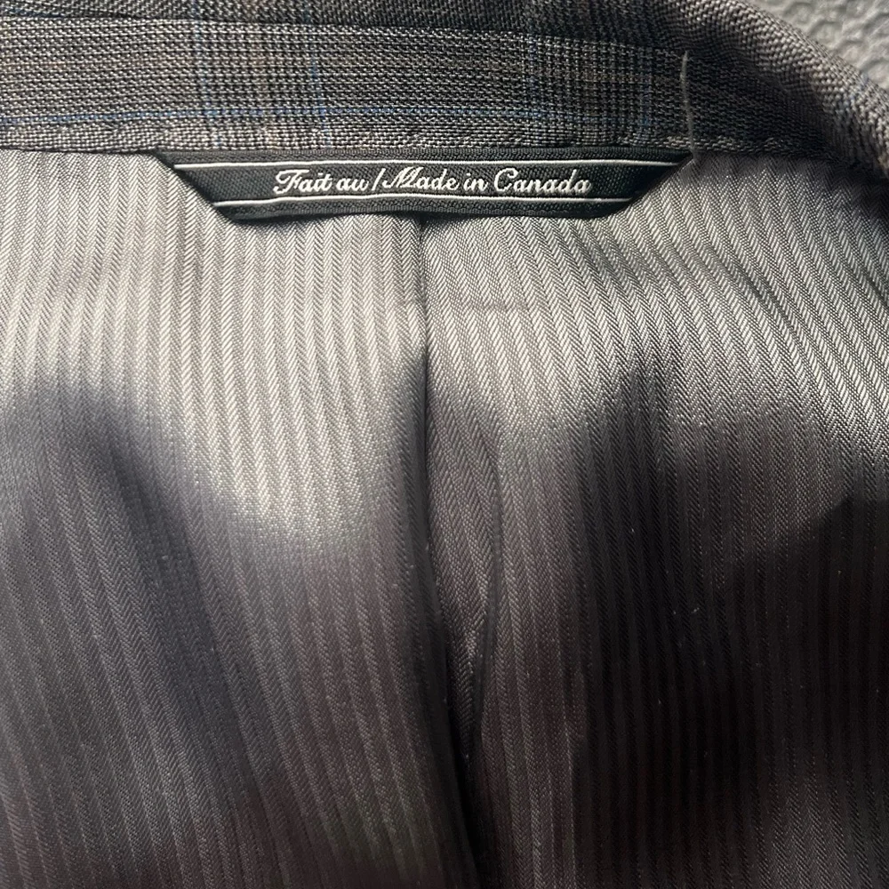 Jack Victor Collection Suit Jacket Sport Coat Plaid Size 43R  Loreto CT Wool